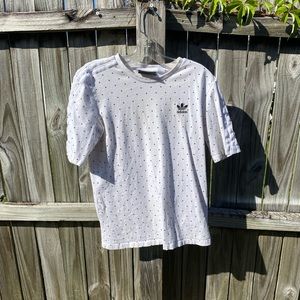 Adidas white tee
